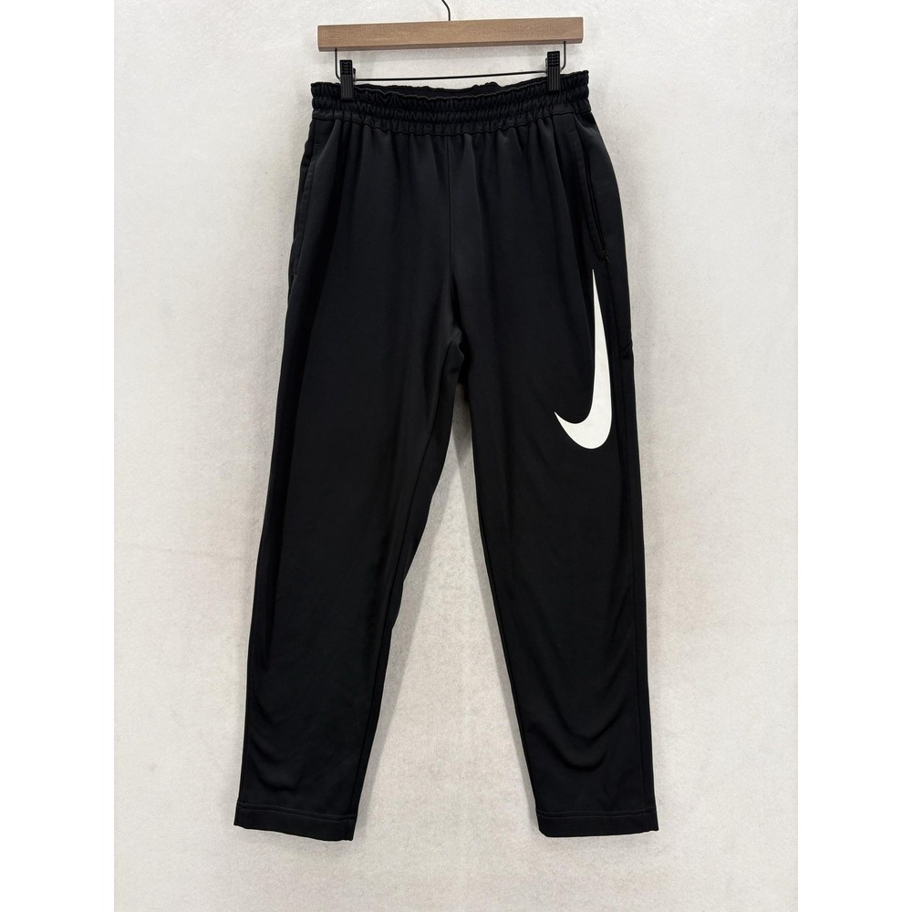 Nike Therma HBR Fleece Pants Mens Medium Black Dri-FIT Training Athletic Stretch